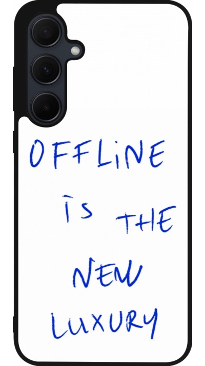 Coque Samsung Galaxy A36 - Silicone rigide noir Offline is the new luxury