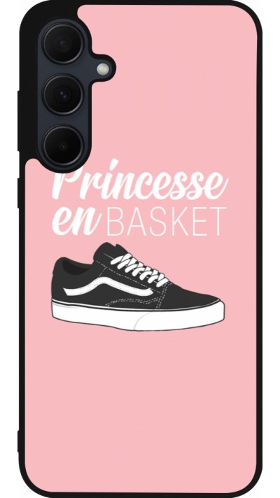 Samsung Galaxy A36 Case Hülle - Silikon schwarz princesse en basket