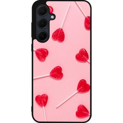 Samsung Galaxy A36 Case Hülle - Silikon schwarz Saint Valentines Day 26 Lollipop