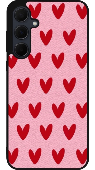 Coque Samsung Galaxy A36 - Silicone rigide noir Saint Valentines Day 26 Pattern heart