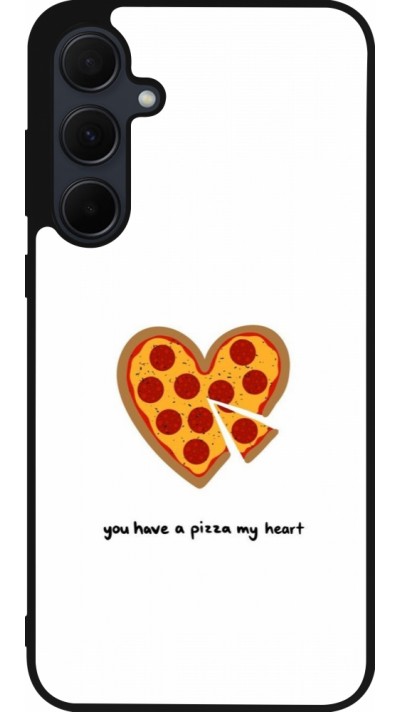 Coque Samsung Galaxy A36 - Silicone rigide noir Saint Valentines Day 26 You have my pizza heart
