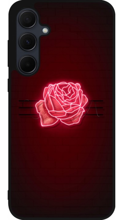 Samsung Galaxy A36 Case Hülle - Silikon schwarz Spring 23 neon rose