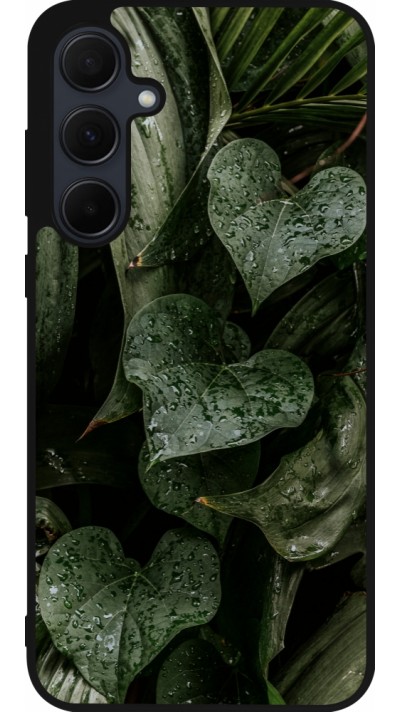 Samsung Galaxy A36 Case Hülle - Silikon schwarz Spring 23 fresh plants