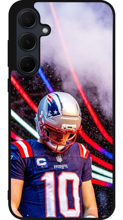 Coque Samsung Galaxy A36 - Silicone rigide noir Super Bowl 26 Patriots 3