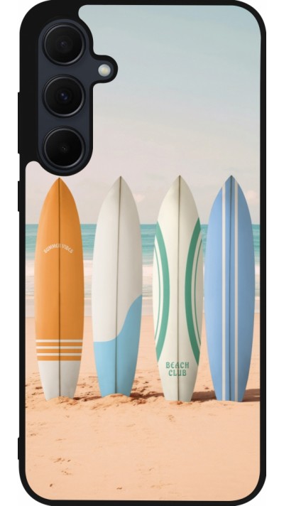 Coque Samsung Galaxy A36 - Silicone rigide noir Summer surfboard 2025