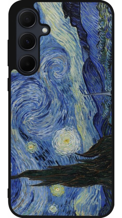 Coque Samsung Galaxy A36 - Silicone rigide noir Tableau art - La Nuit étoilée - Van Gogh