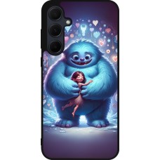 Samsung Galaxy A36 Case Hülle - Silikon schwarz Valentin 2024 Flauschige Liebe