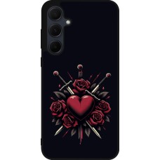 Samsung Galaxy A36 Case Hülle - Silikon schwarz Valentine 2024 gothic love