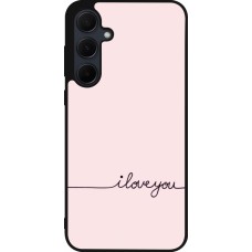 Samsung Galaxy A36 Case Hülle - Silikon schwarz Valentine 2023 i love you writing