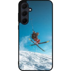 Samsung Galaxy A36 Case Hülle - Silikon schwarz Winter 22 Ski Jump
