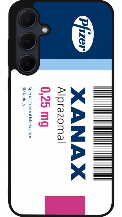 Samsung Galaxy A36 Case Hülle - Silikon schwarz Xanax Alprazolam 2025