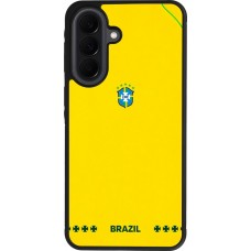Samsung Galaxy A37 Case Hülle - Silikon schwarz Brasilien 2026 personalisierbares Fussballtrikot