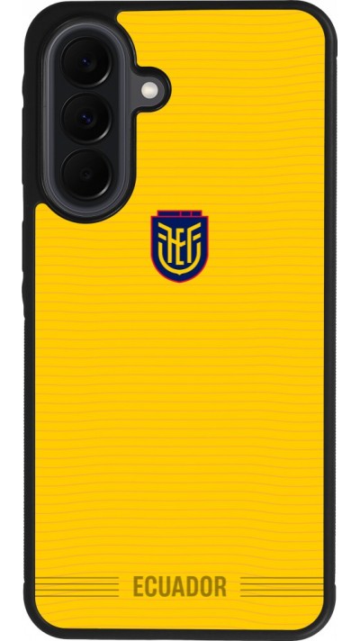 Coque Samsung Galaxy A37 - Silicone rigide noir Maillot de football E?quateur 2026 personnalisable