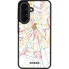 Samsung Galaxy A37 Case Hülle - Silikon schwarz Ghana 2026 personalisierbares Fussballtrikot