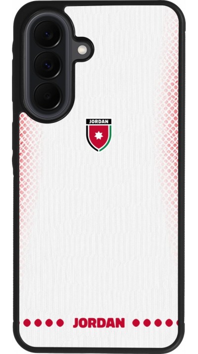 Samsung Galaxy A37 Case Hülle - Silikon schwarz Jordanien 2026 personalisierbares Fussballtrikot