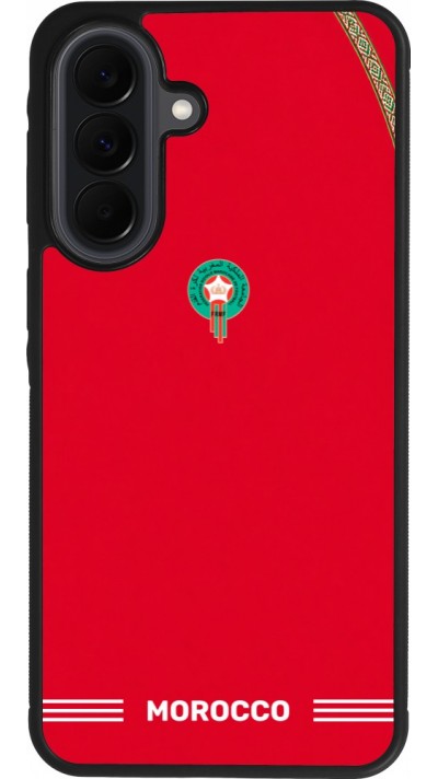 Samsung Galaxy A37 Case Hülle - Silikon schwarz Marokko 2026 personalisierbares Fussballtrikot