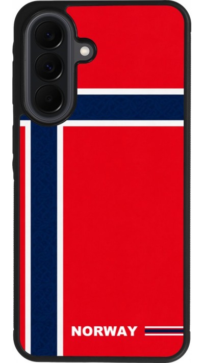 Samsung Galaxy A37 Case Hülle - Silikon schwarz Norwegen 2026 personalisierbares Fussballtrikot