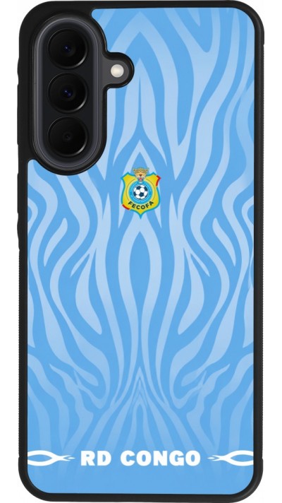 Samsung Galaxy A37 Case Hülle - Silikon schwarz Demokratische Republik Kongo 2026 personalisierbares Fussballtrikot