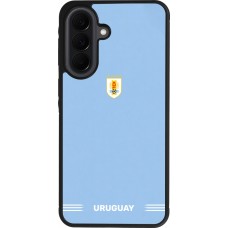 Samsung Galaxy A37 Case Hülle - Silikon schwarz Uruguay 2026 personalisierbares Fussballtrikot