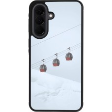 Samsung Galaxy A37 Case Hülle - Silikon schwarz Winter 22 ski lift
