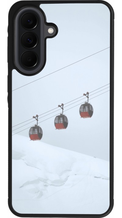 Samsung Galaxy A37 Case Hülle - Silikon schwarz Winter 22 ski lift