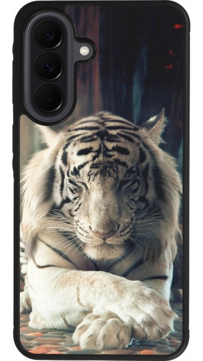 Samsung Galaxy A37 Case Hülle - Silikon schwarz Zen Tiger