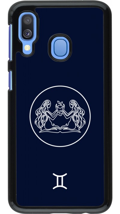 Samsung Galaxy A40 Case Hülle - Astrologie Zwillinge