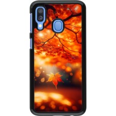 Samsung Galaxy A40 Case Hülle - Herbst Magisch Orange