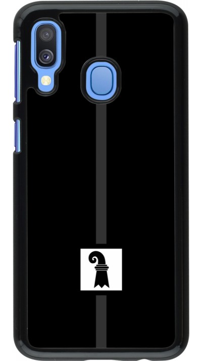 Samsung Galaxy A40 Case Hülle - Kanton BS schwarz