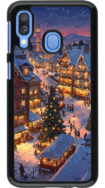 Samsung Galaxy A40 Case Hülle - Christmas 25 Xmas Village