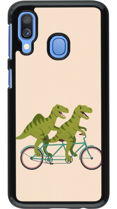 Samsung Galaxy A40 Case Hülle - Dinosaurs on bikes 2026