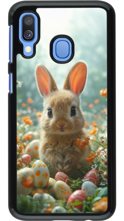 Samsung Galaxy A40 Case Hülle - Easter 2026 Rabbit in the garden