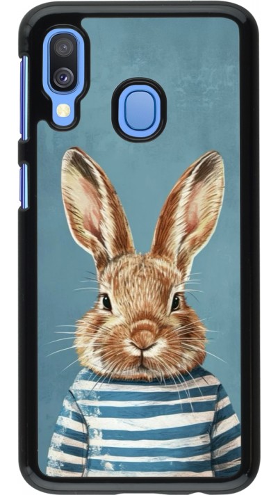Samsung Galaxy A40 Case Hülle - Easter 2026 Rabbit navy