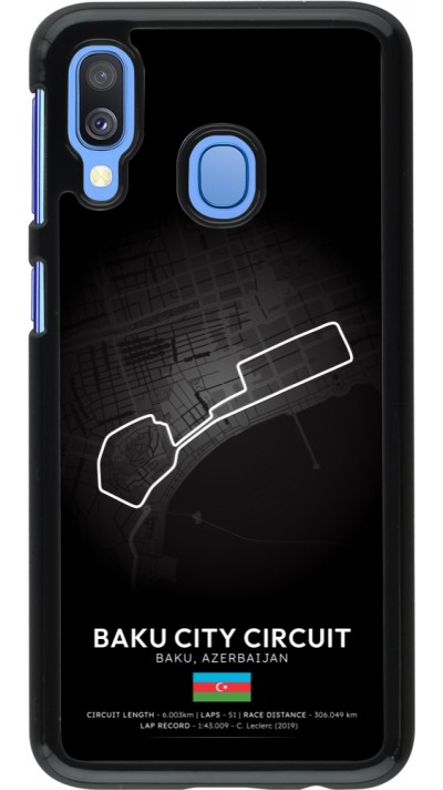 Samsung Galaxy A40 Case Hülle - F1 Track 2025 Azerbaijan
