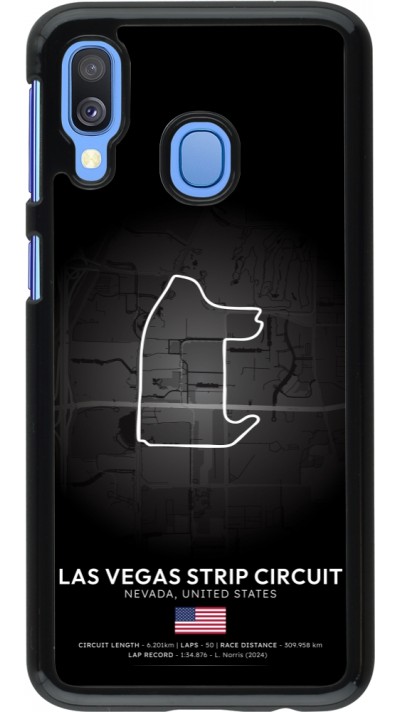 Samsung Galaxy A40 Case Hülle - F1 Track 2025 Las Vegas
