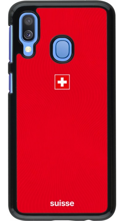 Samsung Galaxy A40 Case Hülle - Schweiz 2026 personalisierbares Fussballtrikot