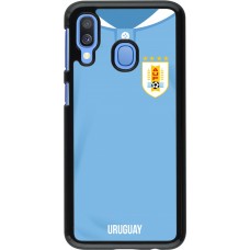Samsung Galaxy A40 Case Hülle - Uruguay 2022 personalisierbares Fussballtrikot