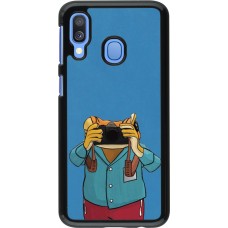 Samsung Galaxy A40 Case Hülle - Frog with camera DTMF
