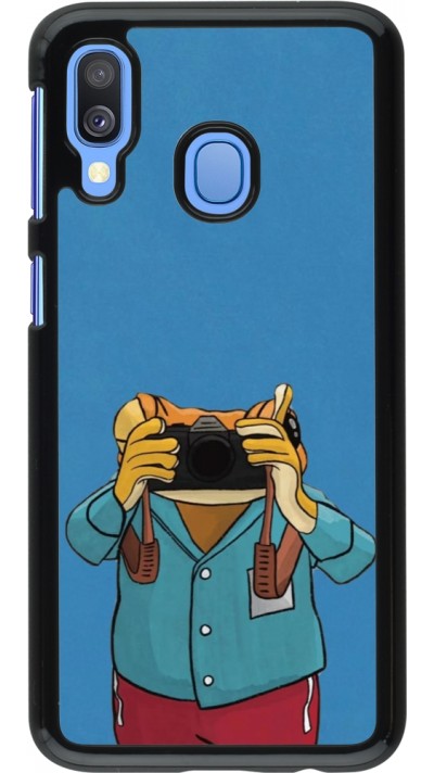 Samsung Galaxy A40 Case Hülle - Frog with camera DTMF