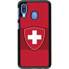 Samsung Galaxy A40 Case Hülle - Hockey World Championship Ecusson Suisse