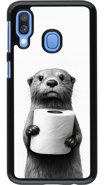 Samsung Galaxy A40 Case Hülle - Otter Toilettenpapier