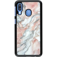 Samsung Galaxy A40 Case Hülle - Rosa Leuchtender Marmor