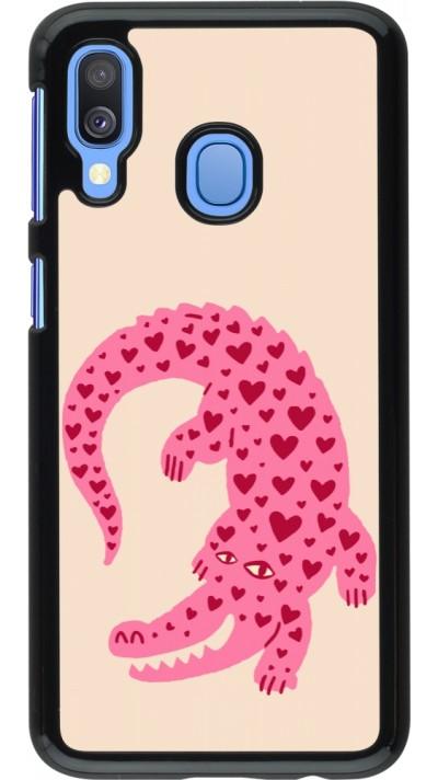 Samsung Galaxy A40 Case Hülle - Pink crocodile 2026