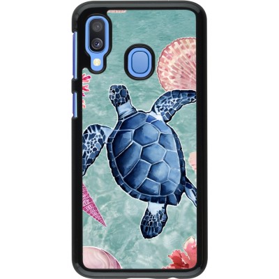 Samsung Galaxy A40 Case Hülle - Preppy Turtle