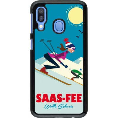 Samsung Galaxy A40 Case Hülle - Saas-Fee Ski Downhill