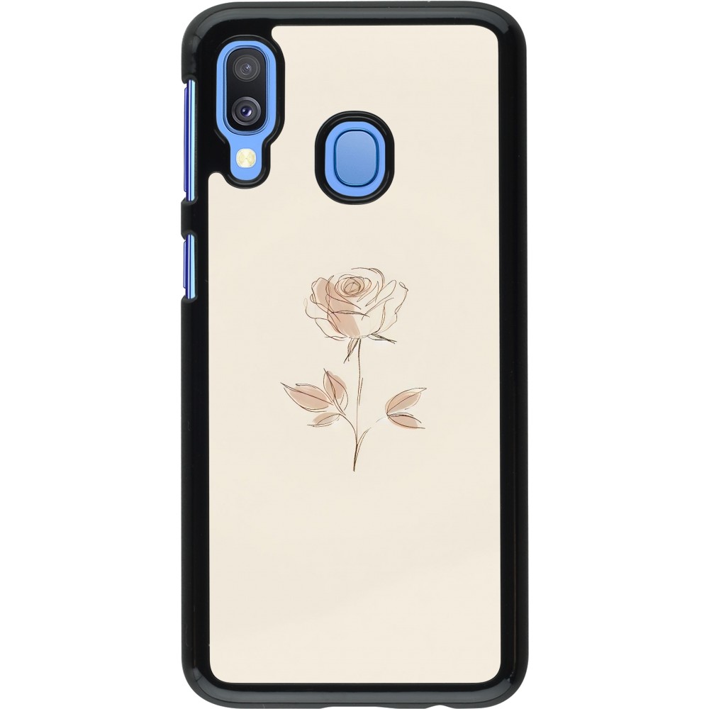 Samsung Galaxy A40 Case Hülle - Rosa Sand Minimalistisch