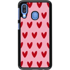 Samsung Galaxy A40 Case Hülle - Saint Valentines Day 26 Pattern heart