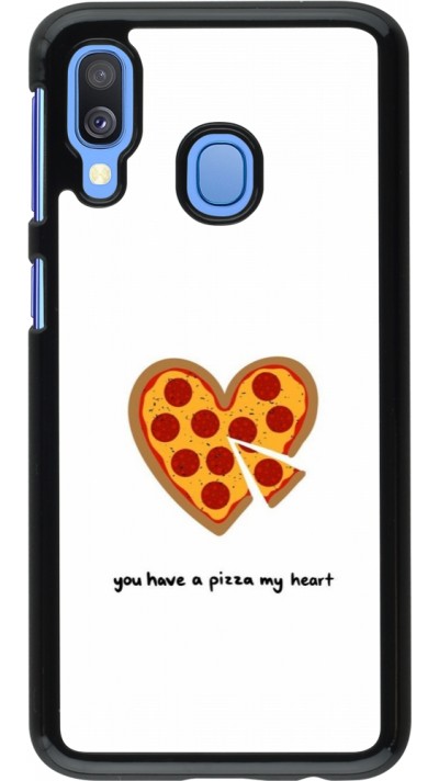 Samsung Galaxy A40 Case Hülle - Saint Valentines Day 26 You have my pizza heart