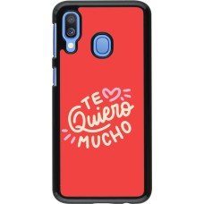 Samsung Galaxy A40 Case Hülle - Saint Valentines Day 26 Te quiero mucho