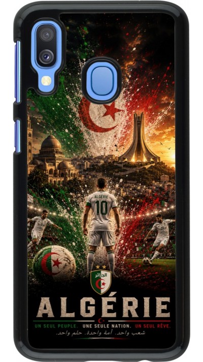 Samsung Galaxy A40 Case Hülle - Fussball Algerien splash 2026